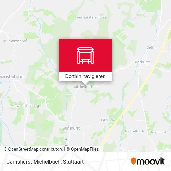 Gamshurst Michelbuch Karte