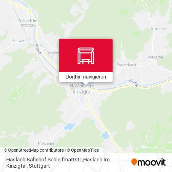 Haslach Bahnhof Schleifmattstr.,Haslach Im Kinzigtal Karte