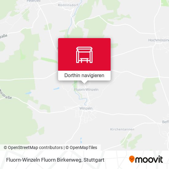 Fluorn-Winzeln Fluorn Birkenweg Karte