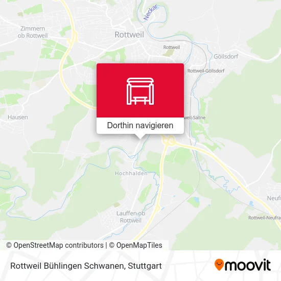 Rottweil Bühlingen Schwanen Karte