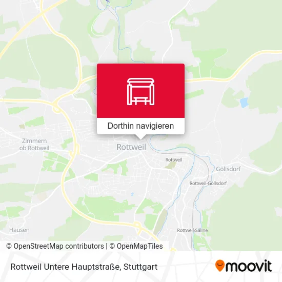 Rottweil Untere Hauptstraße Karte