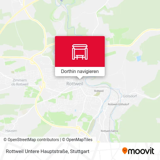 Rottweil Untere Hauptstraße Karte