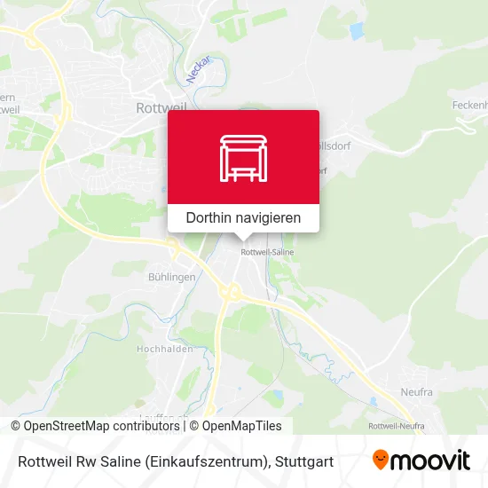 Rottweil Rw Saline (Einkaufszentrum) Karte