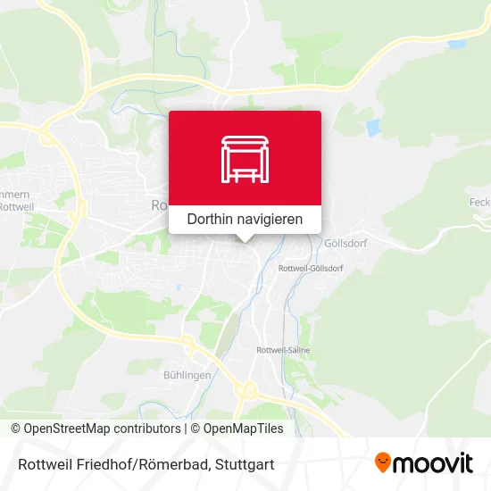 Rottweil Friedhof/Römerbad Karte