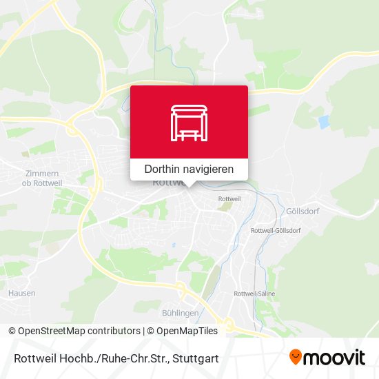 Rottweil Hochb./Ruhe-Chr.Str. Karte