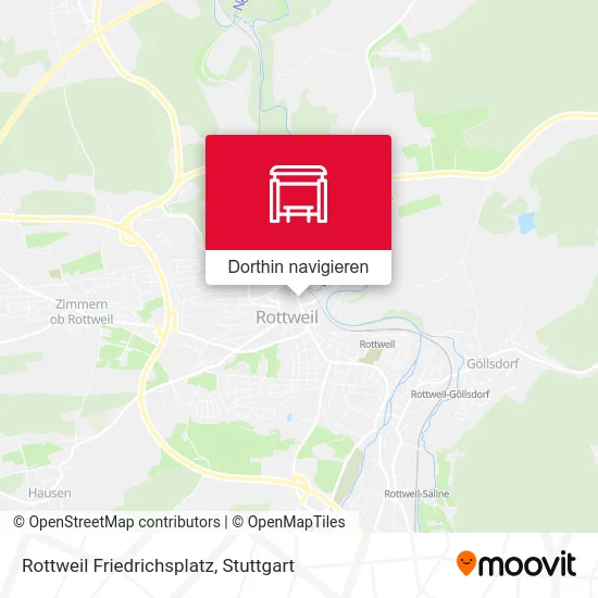 Rottweil Friedrichsplatz Karte