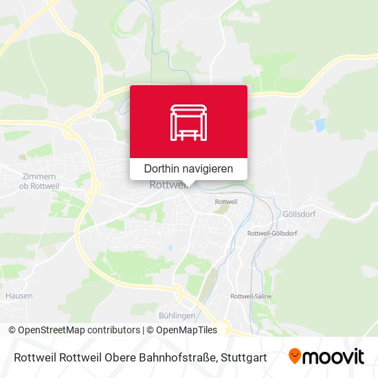 Rottweil Rottweil Obere Bahnhofstraße Karte