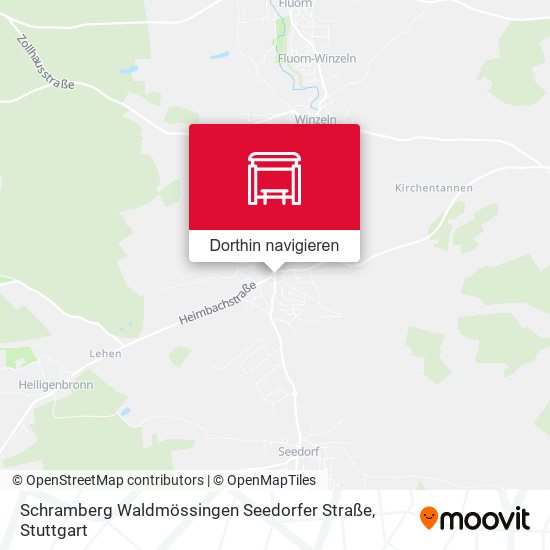 Schramberg Waldmössingen Seedorfer Straße Karte