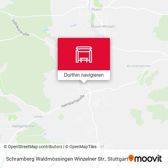 Schramberg Waldmössingen Winzelner Str. Karte