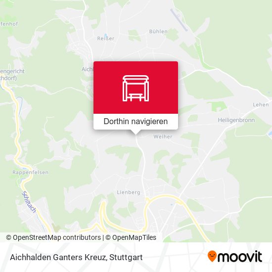 Aichhalden Ganters Kreuz Karte