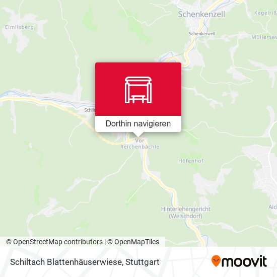Schiltach Blattenhäuserwiese Karte