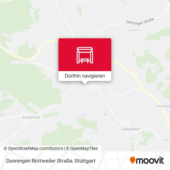 Dunningen Rottweiler Straße Karte