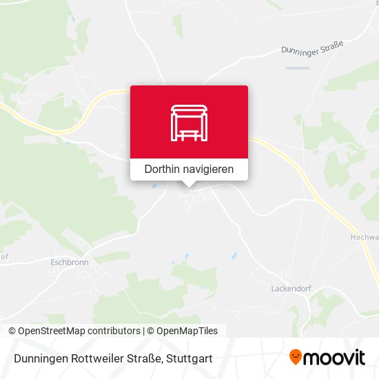 Dunningen Rottweiler Straße Karte
