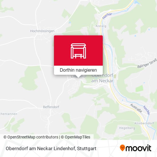 Oberndorf am Neckar Lindenhof Karte
