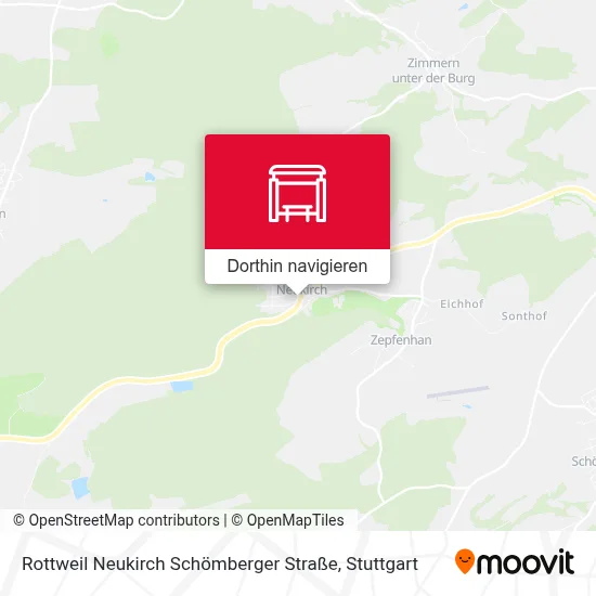 Rottweil Neukirch Schömberger Straße Karte