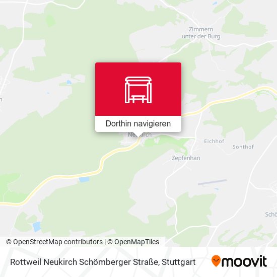 Rottweil Neukirch Schömberger Straße Karte