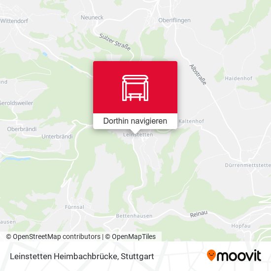 Leinstetten Heimbachbrücke Karte