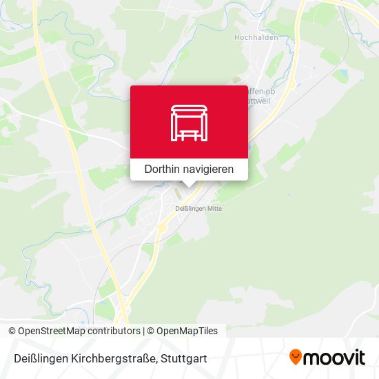 Deißlingen Kirchbergstraße Karte