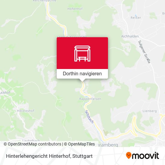 Hinterlehengericht Hinterhof Karte