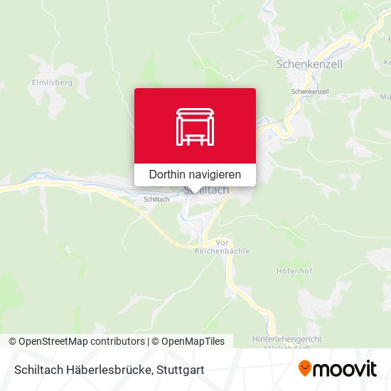 Schiltach Häberlesbrücke Karte