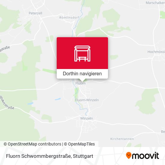 Fluorn Schwommbergstraße Karte