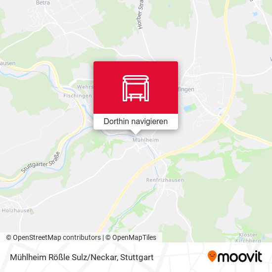 Mühlheim Rößle Sulz/Neckar Karte