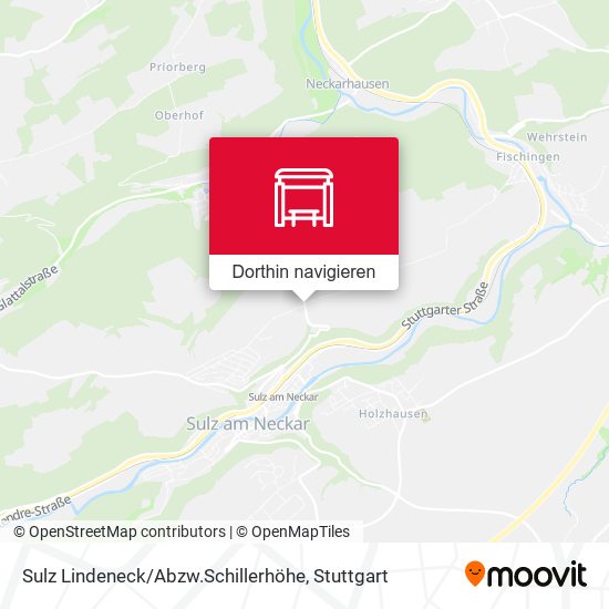 Sulz Lindeneck / Abzw.Schillerhöhe Karte