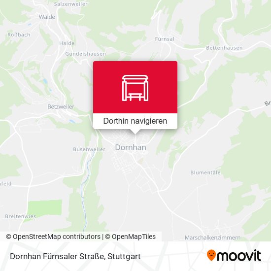 Dornhan Fürnsaler Straße Karte
