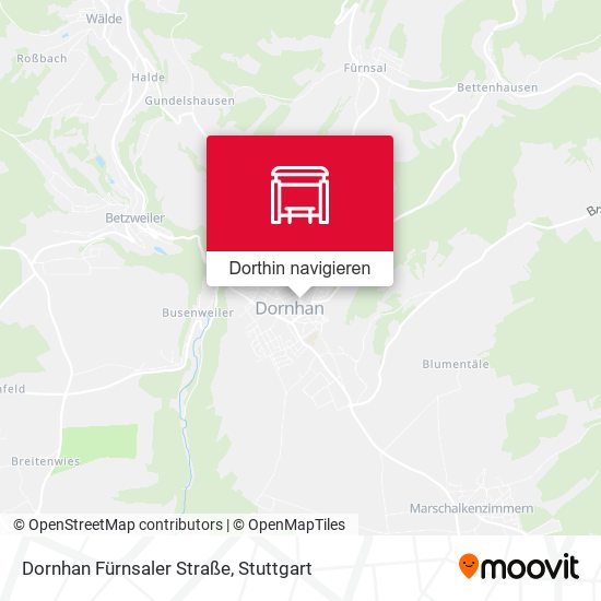 Dornhan Fürnsaler Straße Karte