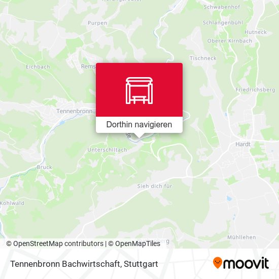 Tennenbronn Bachwirtschaft Karte