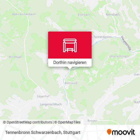 Tennenbronn Schwarzenbach Karte