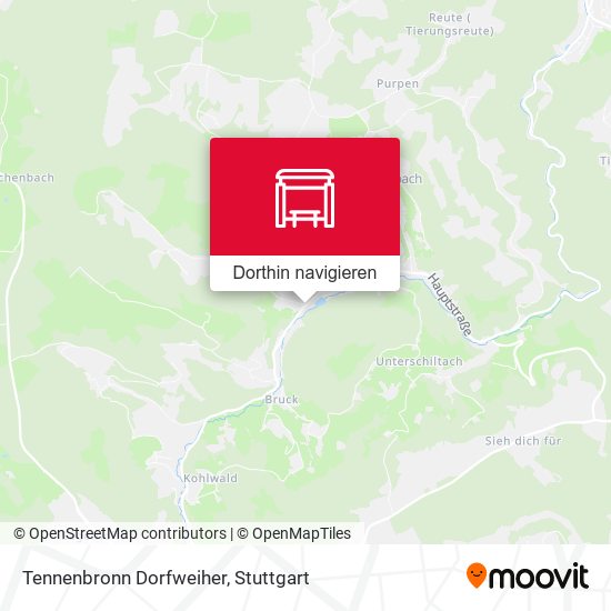 Tennenbronn Dorfweiher Karte