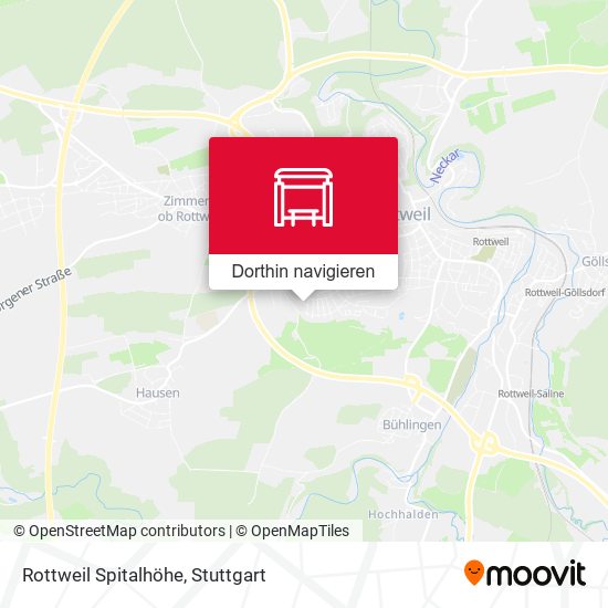 Rottweil Spitalhöhe Karte