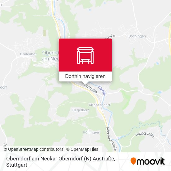 Oberndorf am Neckar Oberndorf (N) Austraße Karte