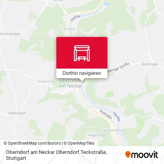 Oberndorf am Neckar Oberndorf Teckstraße Karte