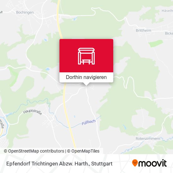 Epfendorf Trichtingen Abzw. Harth. Karte