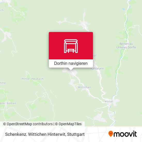 Schenkenz. Wittichen Hinterwit Karte