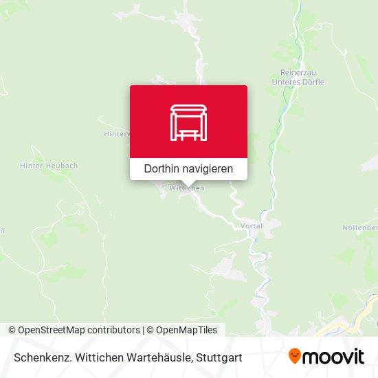 Schenkenz. Wittichen Wartehäusle Karte