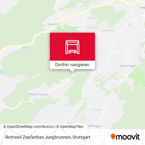 Rottweil Zepfenhan Jungbrunnen Karte