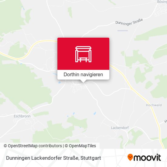 Dunningen Lackendorfer Straße Karte