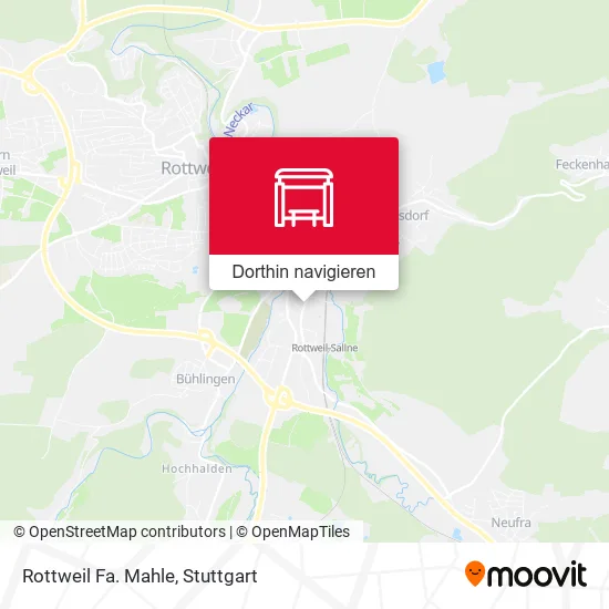 Rottweil Fa. Mahle Karte