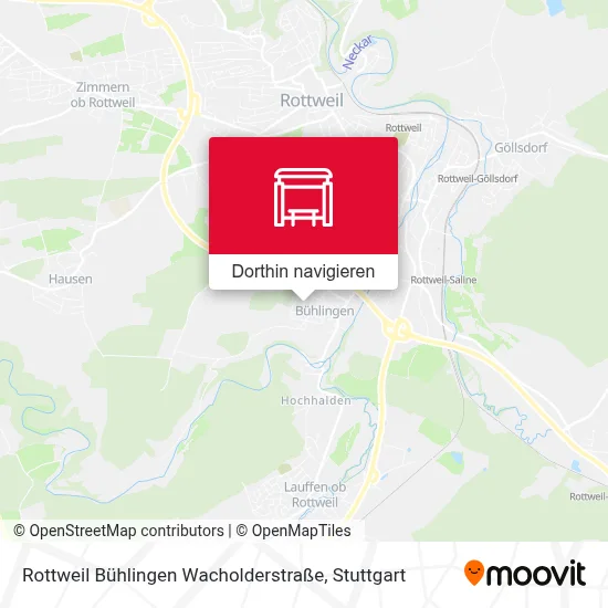 Rottweil Bühlingen Wacholderstraße Karte