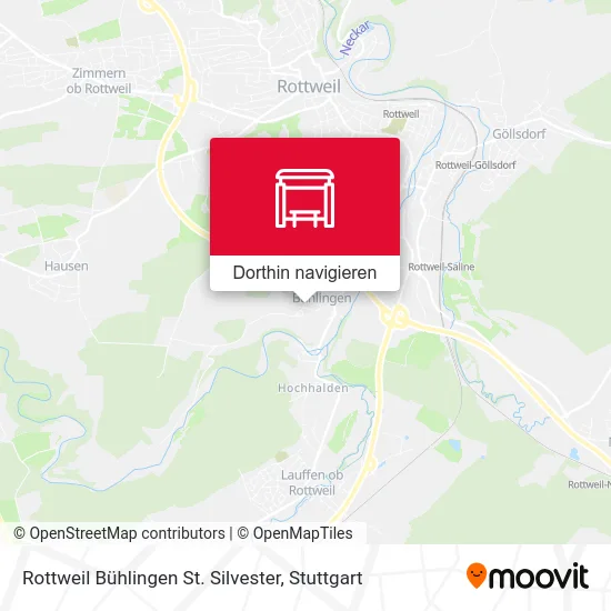 Rottweil Bühlingen St. Silvester Karte