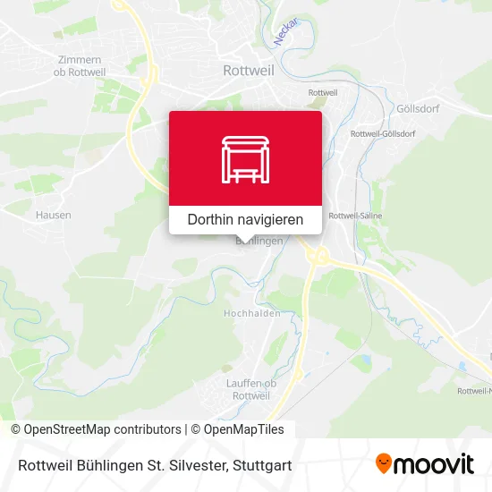 Rottweil Bühlingen St. Silvester Karte