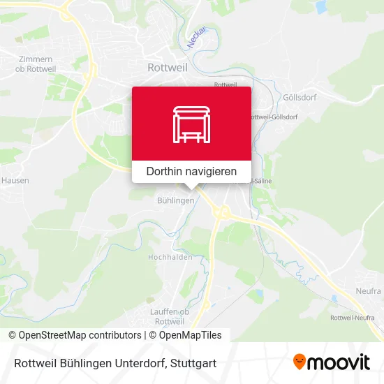 Rottweil Bühlingen Unterdorf Karte