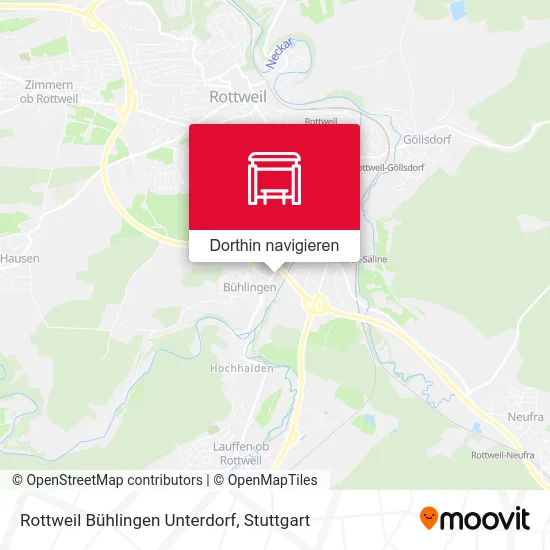 Rottweil Bühlingen Unterdorf Karte