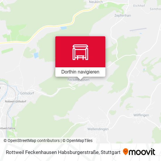 Rottweil Feckenhausen Habsburgerstraße Karte