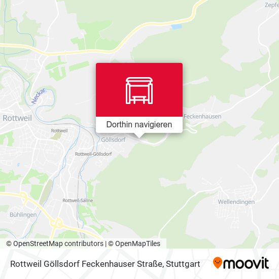 Rottweil Göllsdorf Feckenhauser Straße Karte