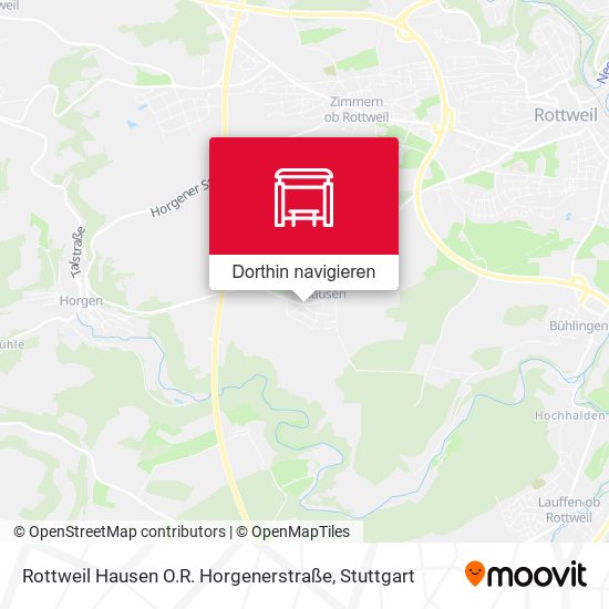 Rottweil Hausen O.R. Horgenerstraße Karte