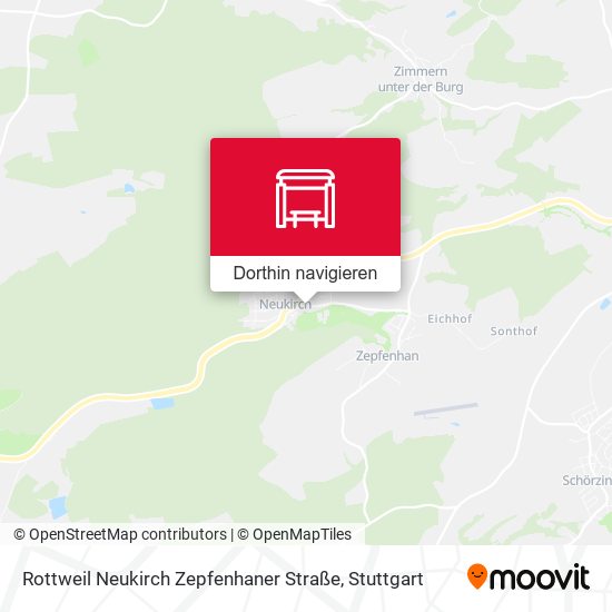 Rottweil Neukirch Zepfenhaner Straße Karte